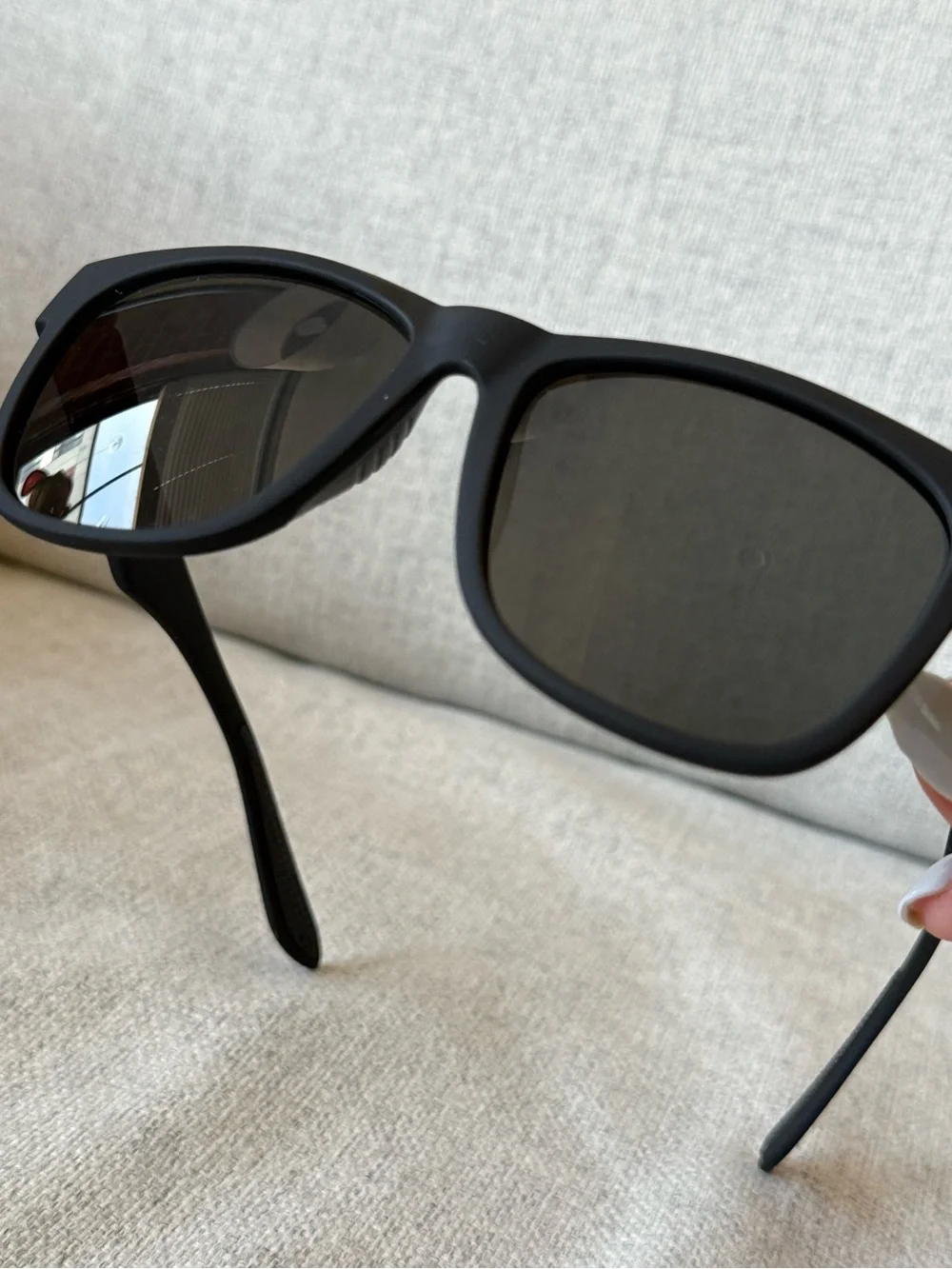 goodr Hooked on Onyx Classic Black Polarized Sunglasses, Large Fit, Unisex